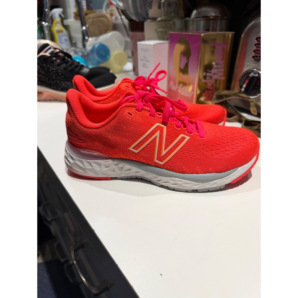 New Balance Fresh Foam 880 Womens Running Shoes Neon Orange Pink W880